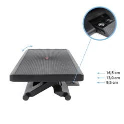 PIEDINO STRIPE PRO - Fußablage Schwarz