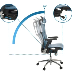 POFIT GEN2 - High End Bürostuhl Blau