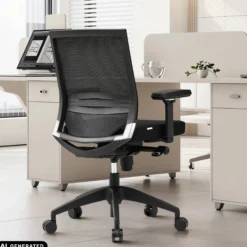 PORTO BASE - Profi Bürostuhl Schwarz