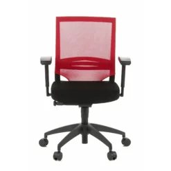 PORTO BASE - Profi Bürostuhl Schwarz/Rot