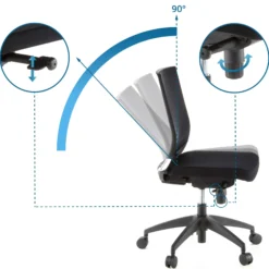 PORTO ECO - Profi Bürostuhl Schwarz