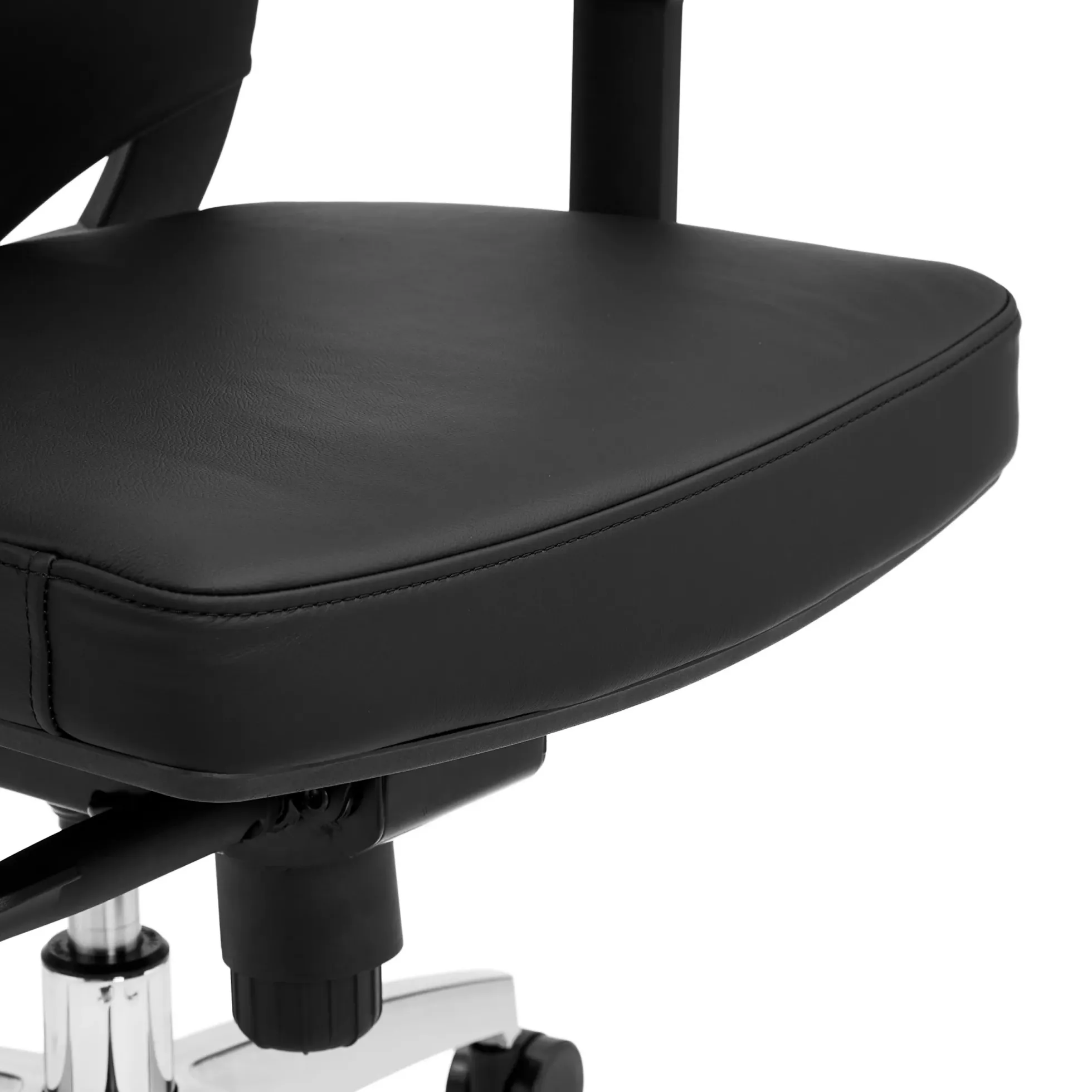 PORTO MAX HIGH | Leder - Profi Bürostuhl Schwarz
