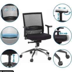 PORTO PRO - Profi Bürostuhl Schwarz