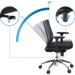 PORTO PRO - Profi Bürostuhl Schwarz