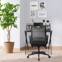 PRESTON - Home Office Bürostuhl Schwarz