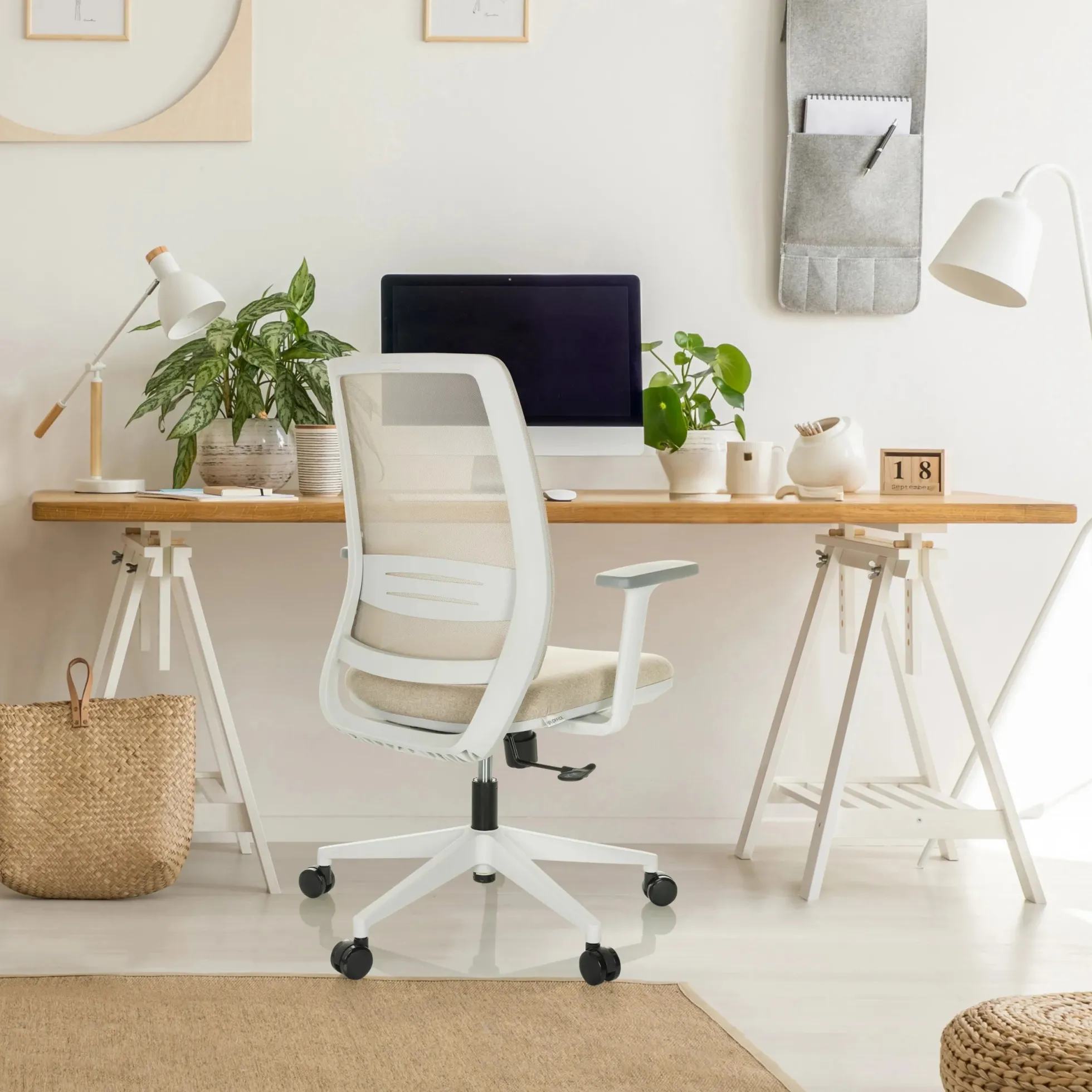 PROFONDO ECO W - Home Office Bürostuhl Beige
