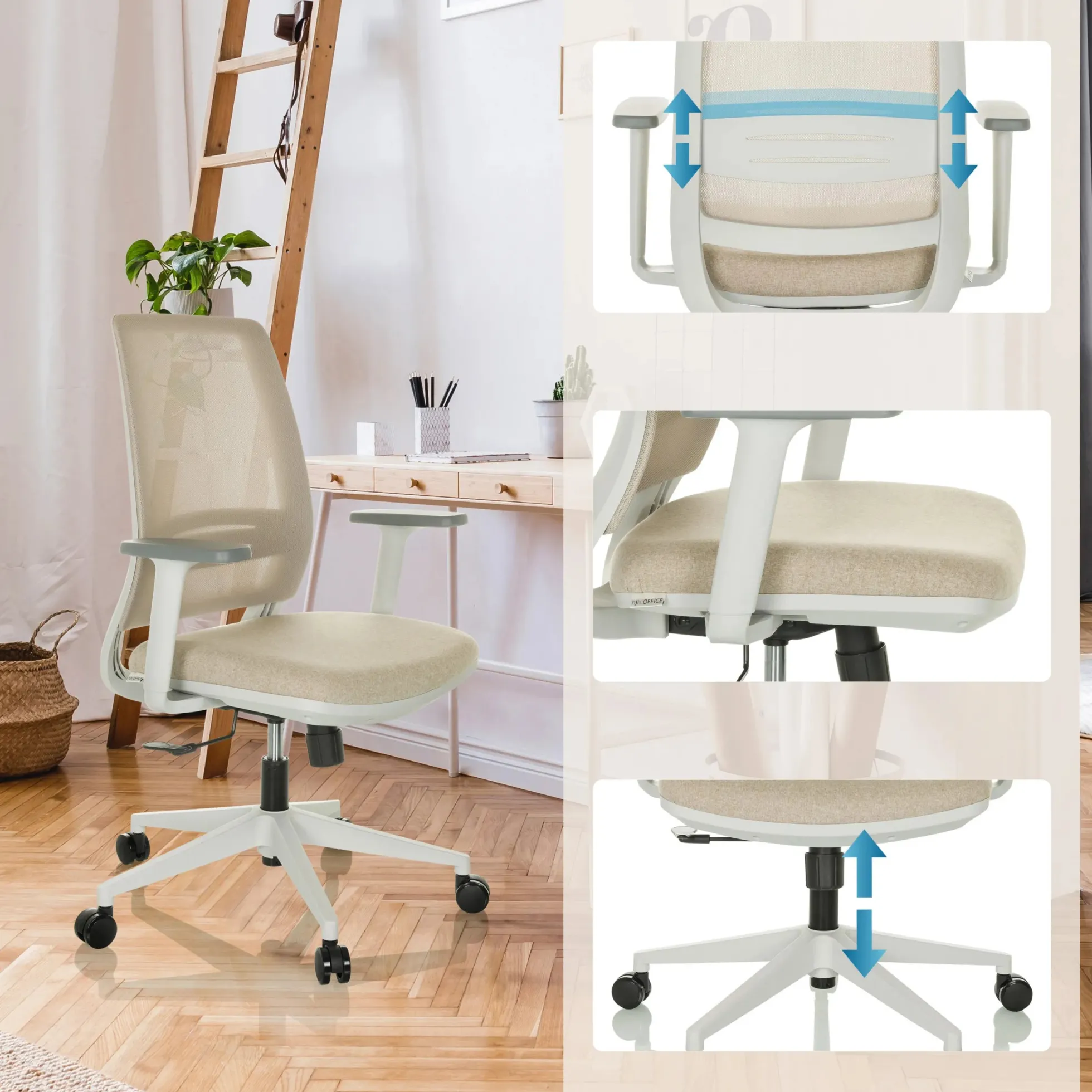 PROFONDO ECO W - Home Office Bürostuhl Beige