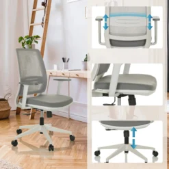 PROFONDO ECO W - Home Office Bürostuhl Grau