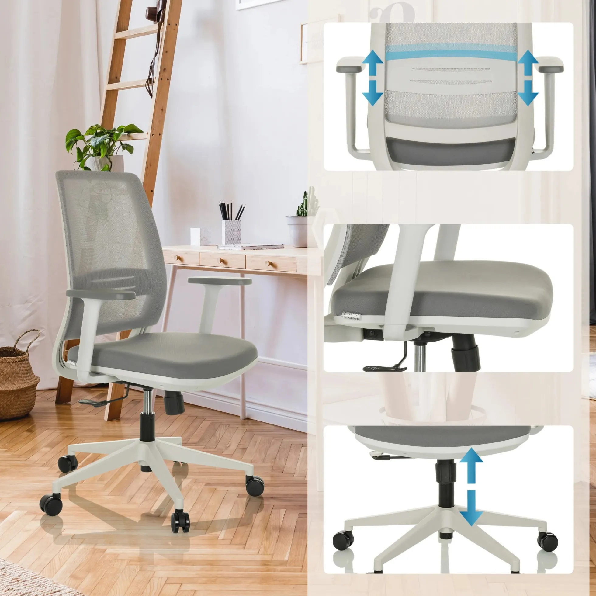 PROFONDO ECO W - Home Office Bürostuhl Grau