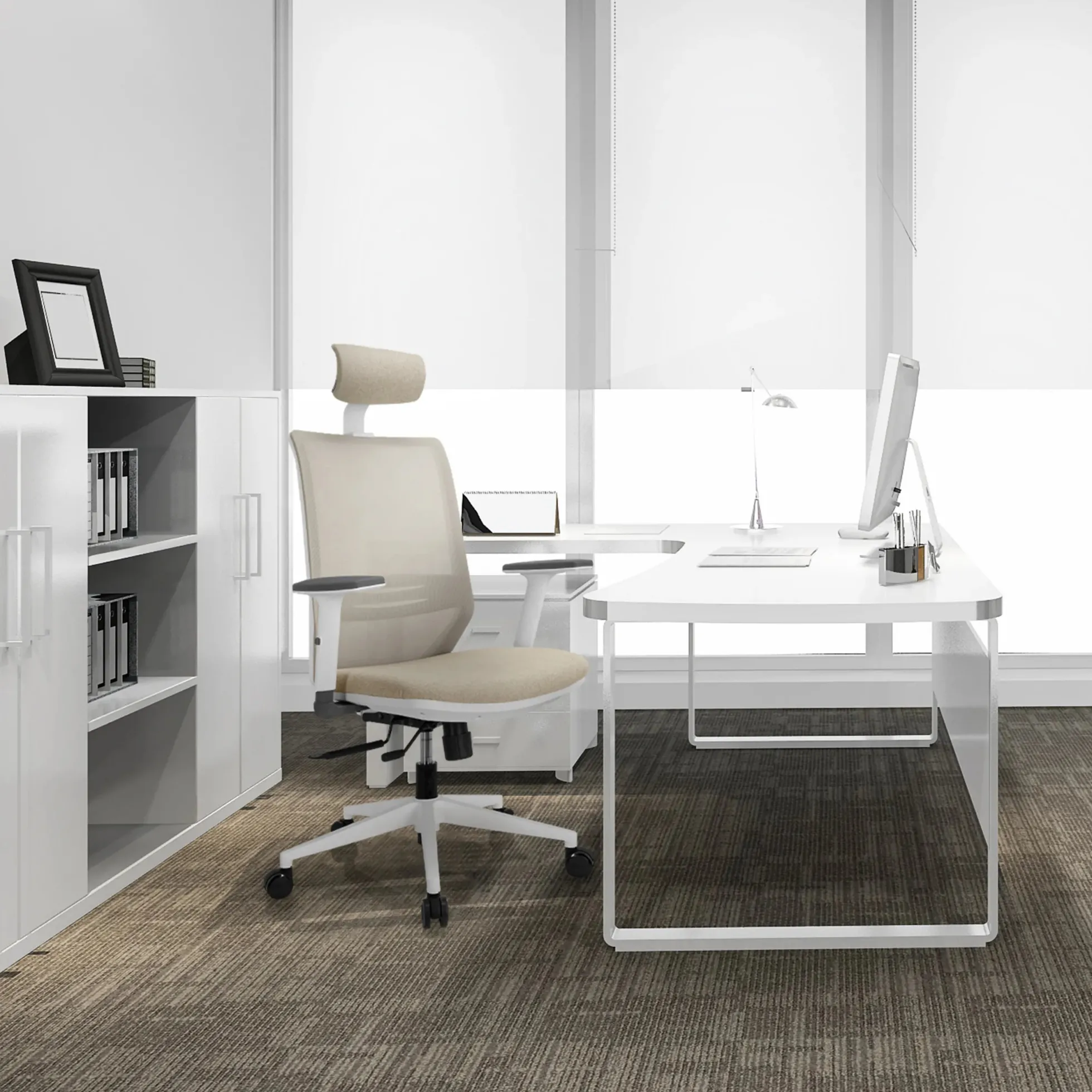 PROFONDO PRO W - Profi Bürostuhl Beige