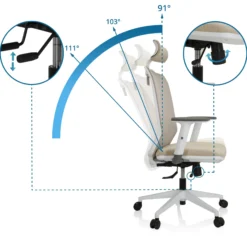 PROFONDO PRO W - Profi Bürostuhl Beige