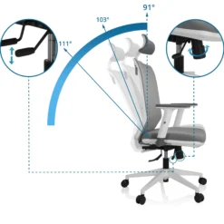 PROFONDO PRO W - Profi Bürostuhl Grau