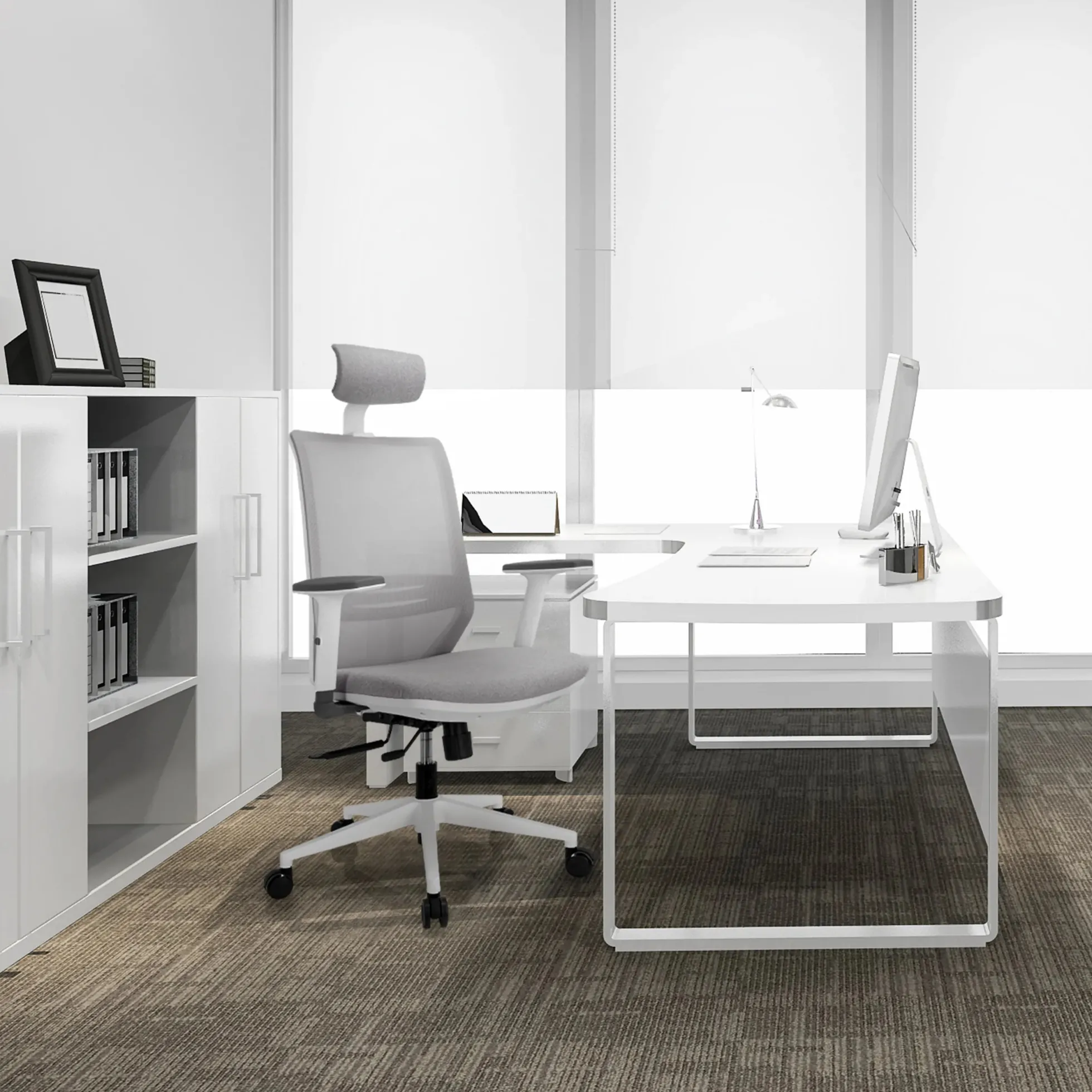 PROFONDO PRO W - Profi Bürostuhl Grau