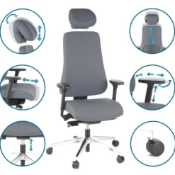 PRO-TEC 400 - Profi Bürostuhl Anthrazit