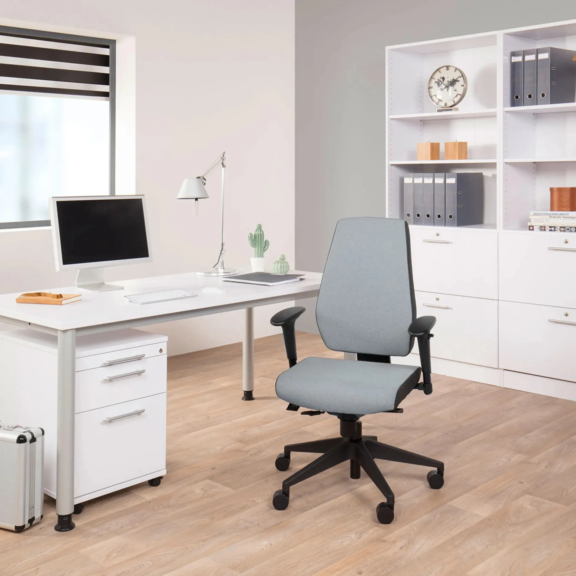 PRO-TEC 500 - Profi Bürostuhl Grau