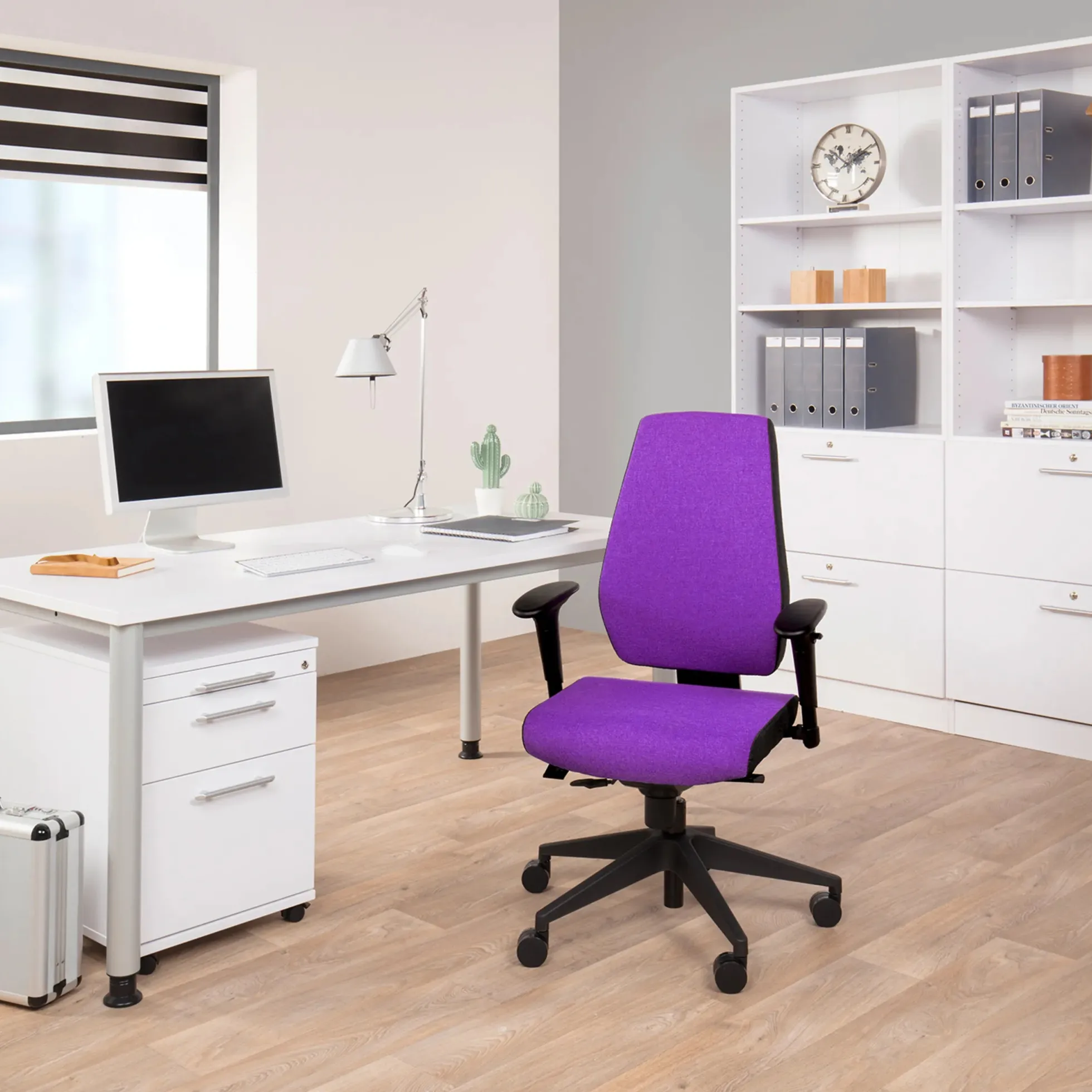 PRO-TEC 500 - Profi Bürostuhl Lila