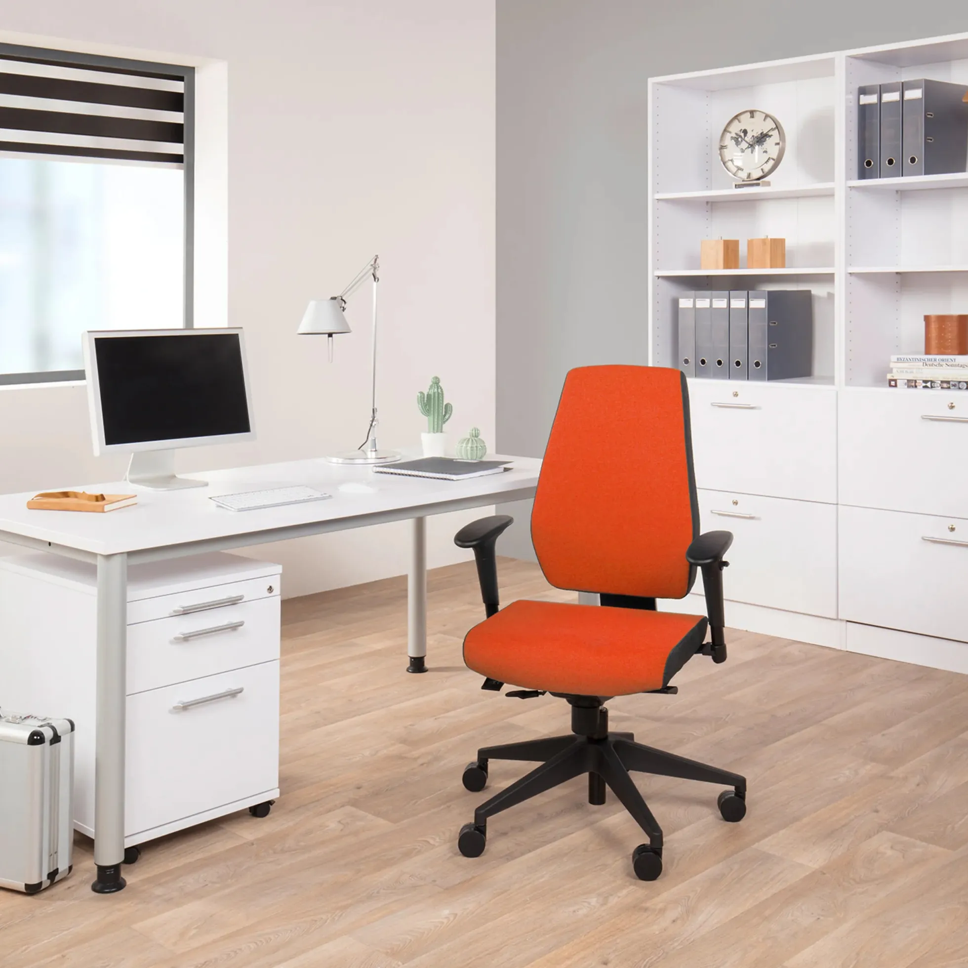 PRO-TEC 500 - Profi Bürostuhl Rot