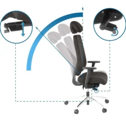 PRO-TEC 400 - Profi Bürostuhl Schwarz