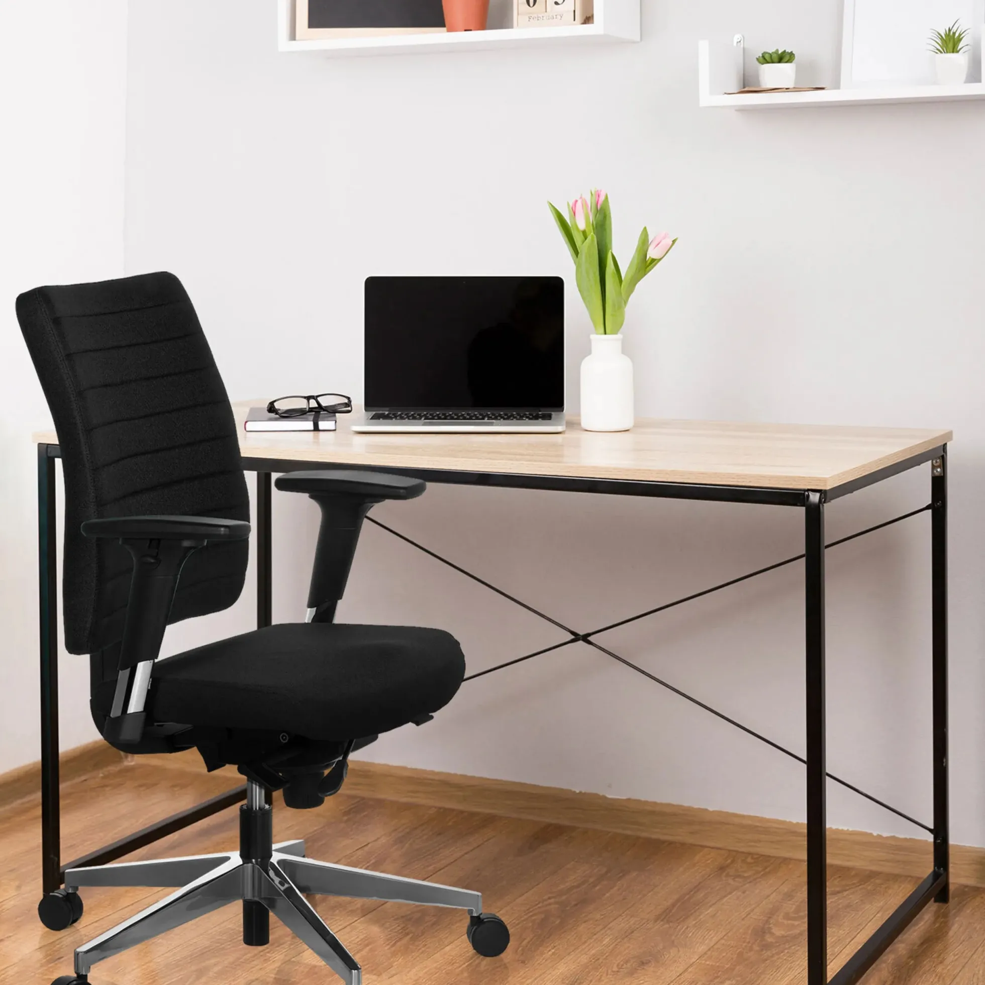 PRO-TEC 350 - Profi Bürostuhl Schwarz