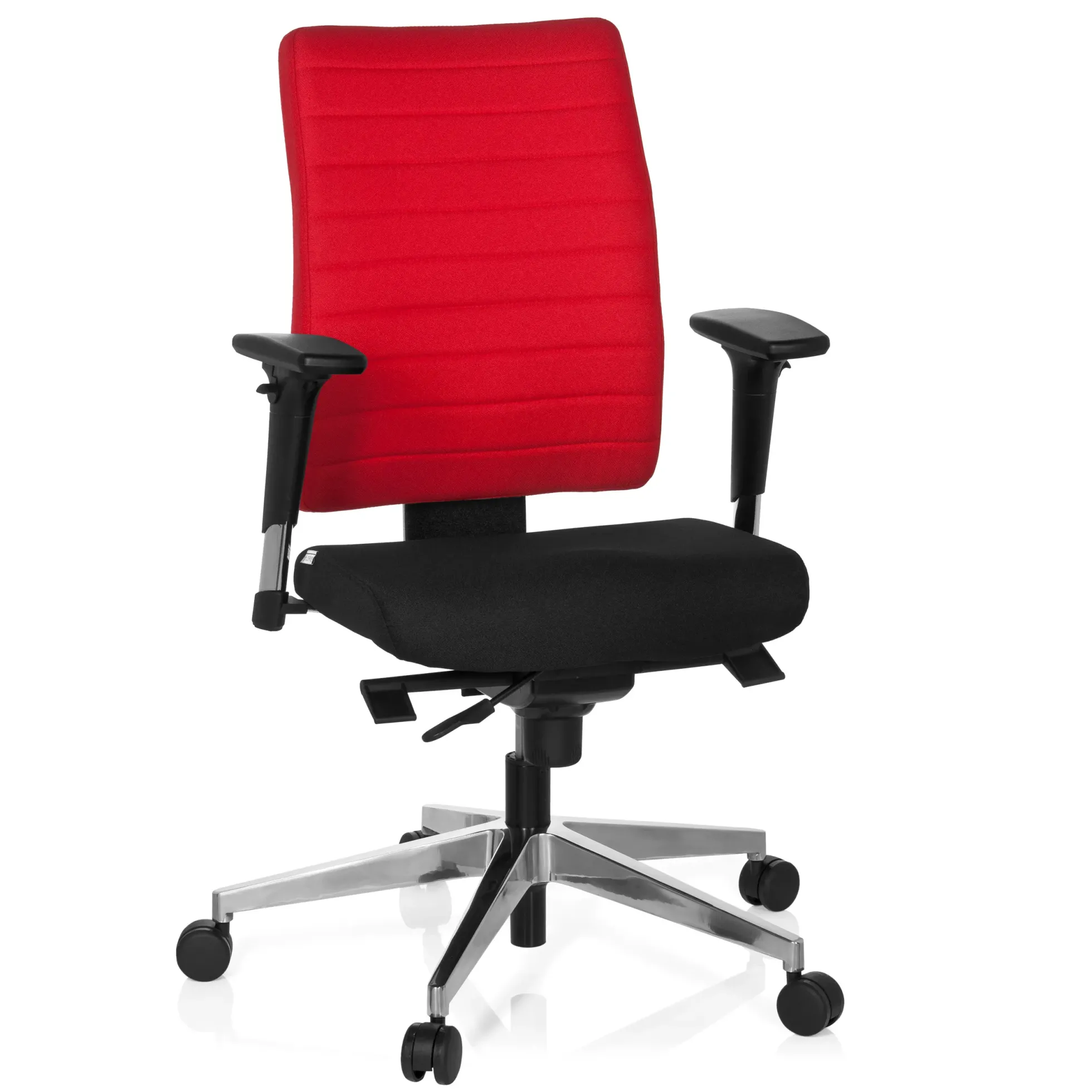 PRO-TEC 350 - Profi Bürostuhl Schwarz/Rot