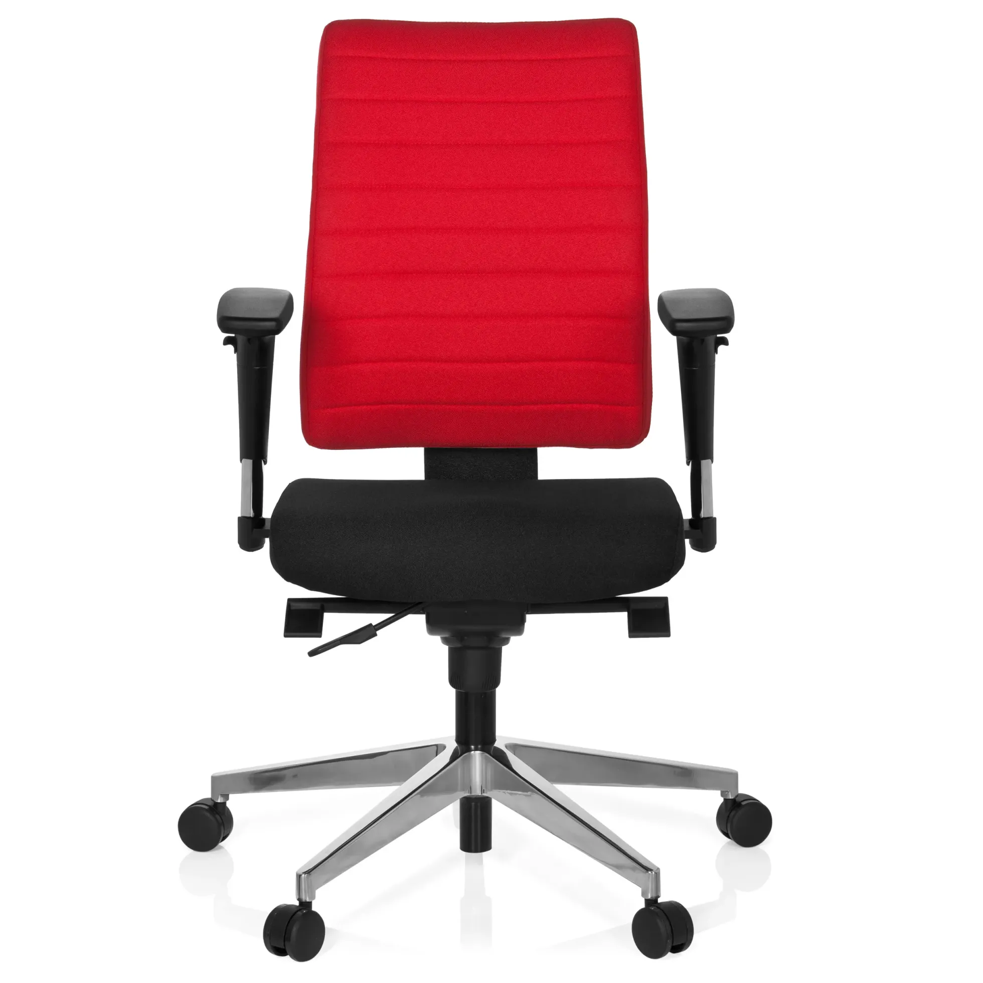 PRO-TEC 350 - Profi Bürostuhl Schwarz/Rot