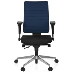 PRO-TEC 350 - Profi Bürostuhl Schwarz/Blau