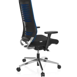 PRO-TEC 700 - Profi Bürostuhl Schwarz/Blau