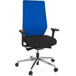 PRO-TEC 700 - Profi Bürostuhl Schwarz/Blau