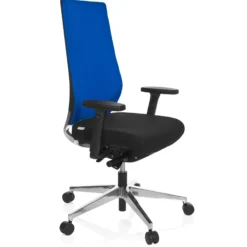 PRO-TEC 700 - Profi Bürostuhl Schwarz/Blau