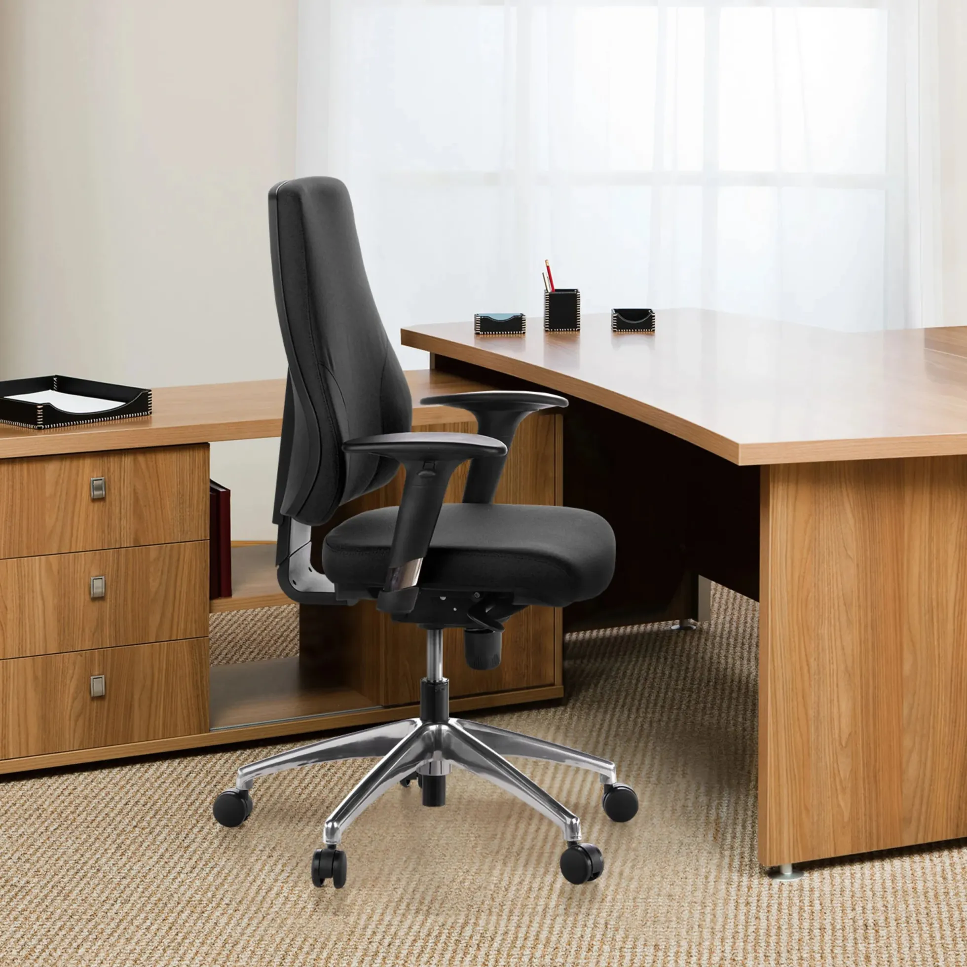 PRO-TEC 200 - Profi Bürostuhl Schwarz