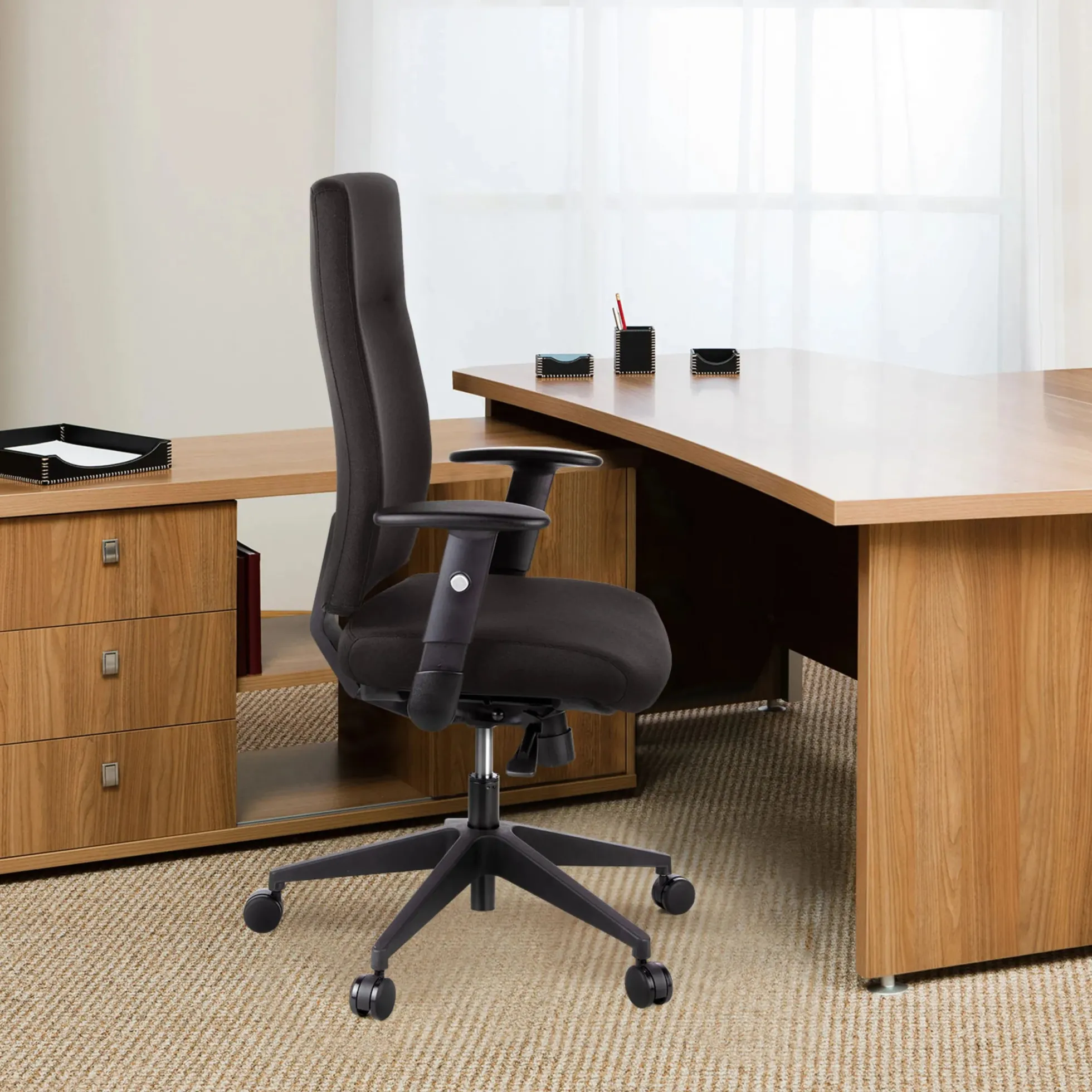 PRO-TEC 300 - Profi Bürostuhl Schwarz