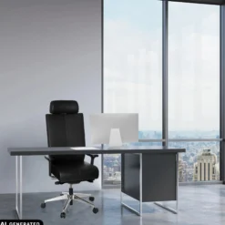PRO-TEC XXL | Leder - Profi Bürostuhl Schwarz