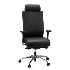 PRO-TEC XXL | Leder - Profi Bürostuhl Schwarz