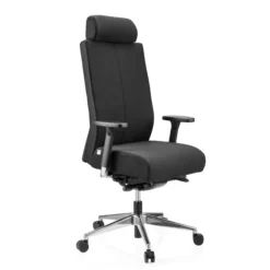 PRO-TEC XXL | Stoff - Profi Bürostuhl Schwarz