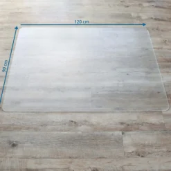 PUNOMAT | für Hartböden - Bodenschutzmatte 120 x 90 Transparent