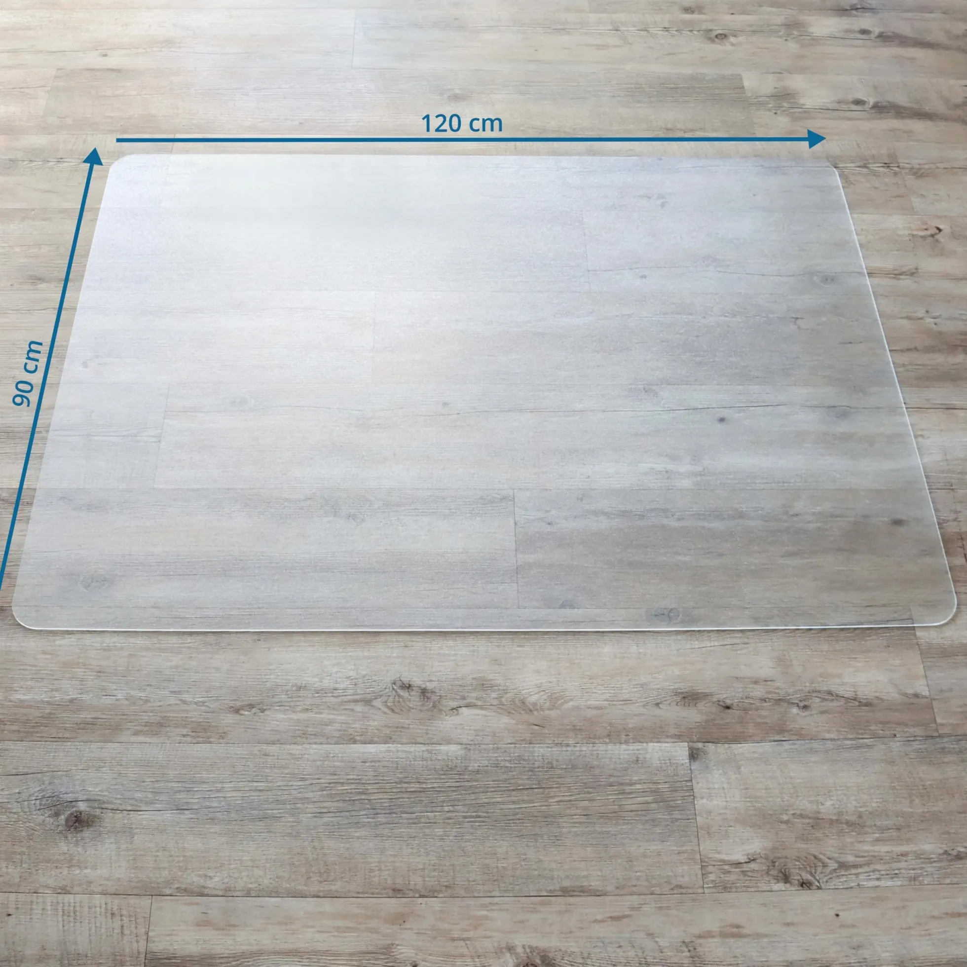 PUNOMAT | für Hartböden - Bodenschutzmatte 120 x 90 Transparent