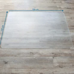 PUNOMAT | für Hartböden - Bodenschutzmatte 150 x 120 Transparent