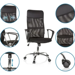 PURE NET - Home Office Chefsessel Schwarz