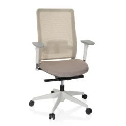 PURE WHITE - Profi Bürostuhl Beige