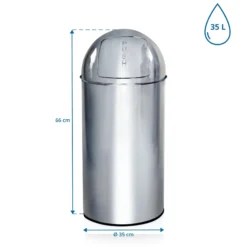 PUSH 35L | 35L - Mülleimer Chrom