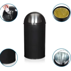 PUSH 50L | 50L - Mülleimer Schwarz