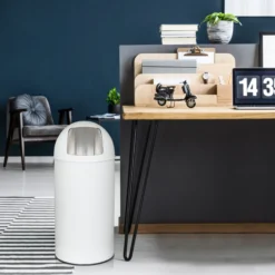 PUSH 50L | 50L - Mülleimer Weiß