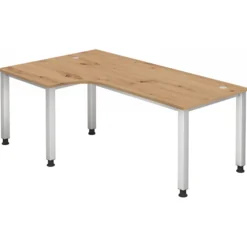 QUEO 82 S | Schreibtisch 200 x 120 höhenverstellbar Asteiche