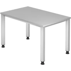 QUEO 12 S | Schreibtisch 120 x 80 höhenverstellbar Grau