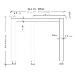 QUEO 16 S | Schreibtisch 160 x 80 höhenverstellbar Ahorn