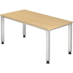 QUEO 16 S | Schreibtisch 160 x 80 höhenverstellbar Ahorn