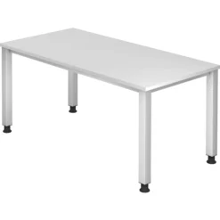 QUEO 16 S | Schreibtisch 160 x 80 höhenverstellbar Weiß