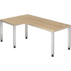 QUEO 82 S | Schreibtisch 200 x 120 höhenverstellbar Eiche