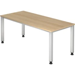 QUEO 19 S | Schreibtisch 180 x 80 höhenverstellbar Eiche