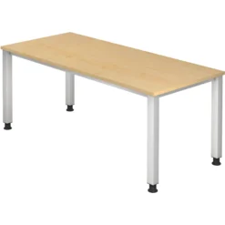 QUEO 19 S | Schreibtisch 180 x 80 höhenverstellbar Ahorn